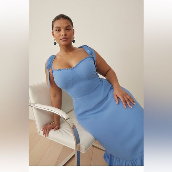 Reformation Dresses & Skirts - Reformation Blue Sleeveless Dress